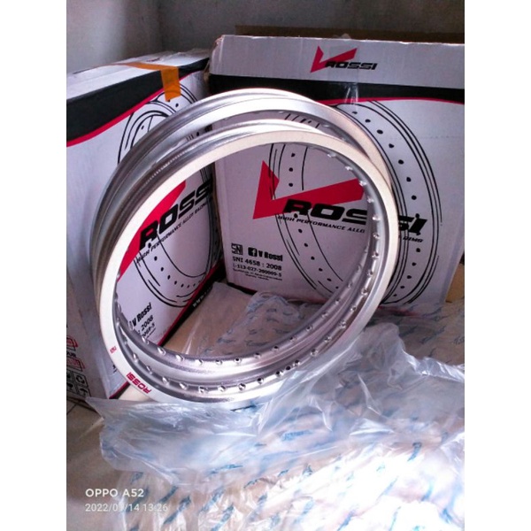 Velg Rossi 160 n 185 Ring 17 set Gold silver hitam merah biru pnp Verza CB150 Vixion RXKing