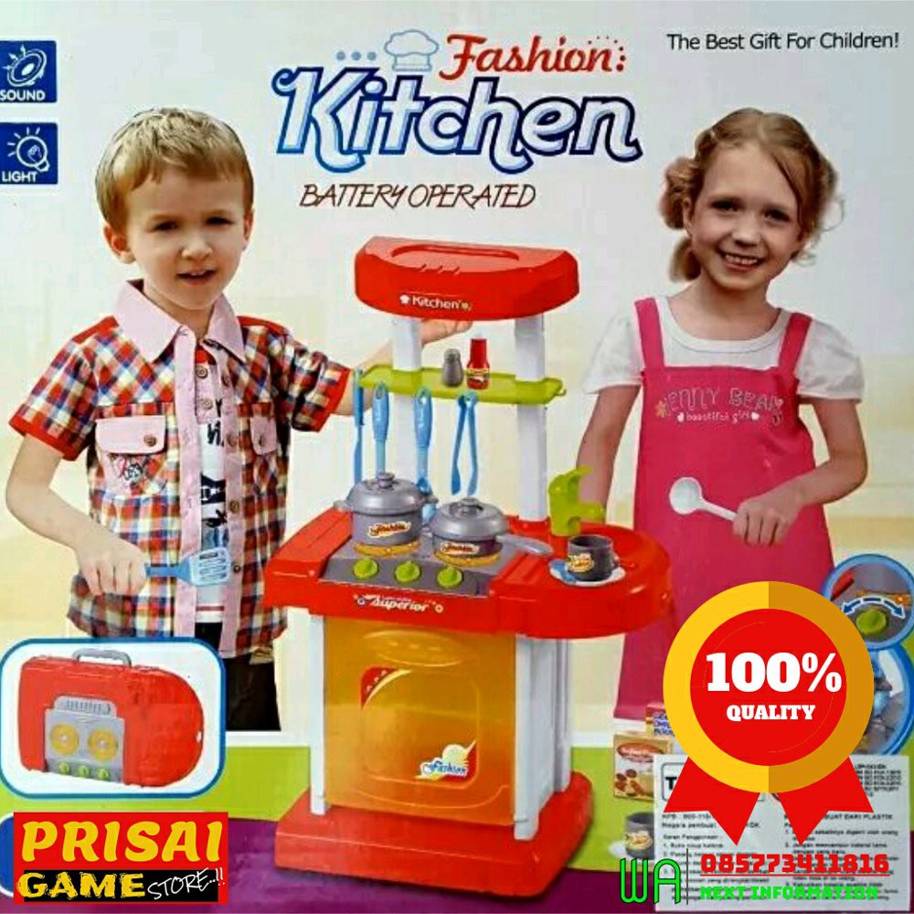 MAINAN ANAK KITCHEN SET UNTUK ANAK PEREMPUAN ADA SUARA MEMASAK   Mainan edukasi   Mainan anak   bon