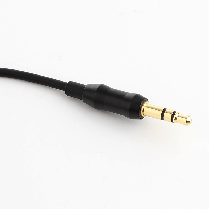 Koceta Kabel Earphone 30 Core Bahan Tembaga Tpe Bebas Oksigen Panjang 1.5m Warna Hitam