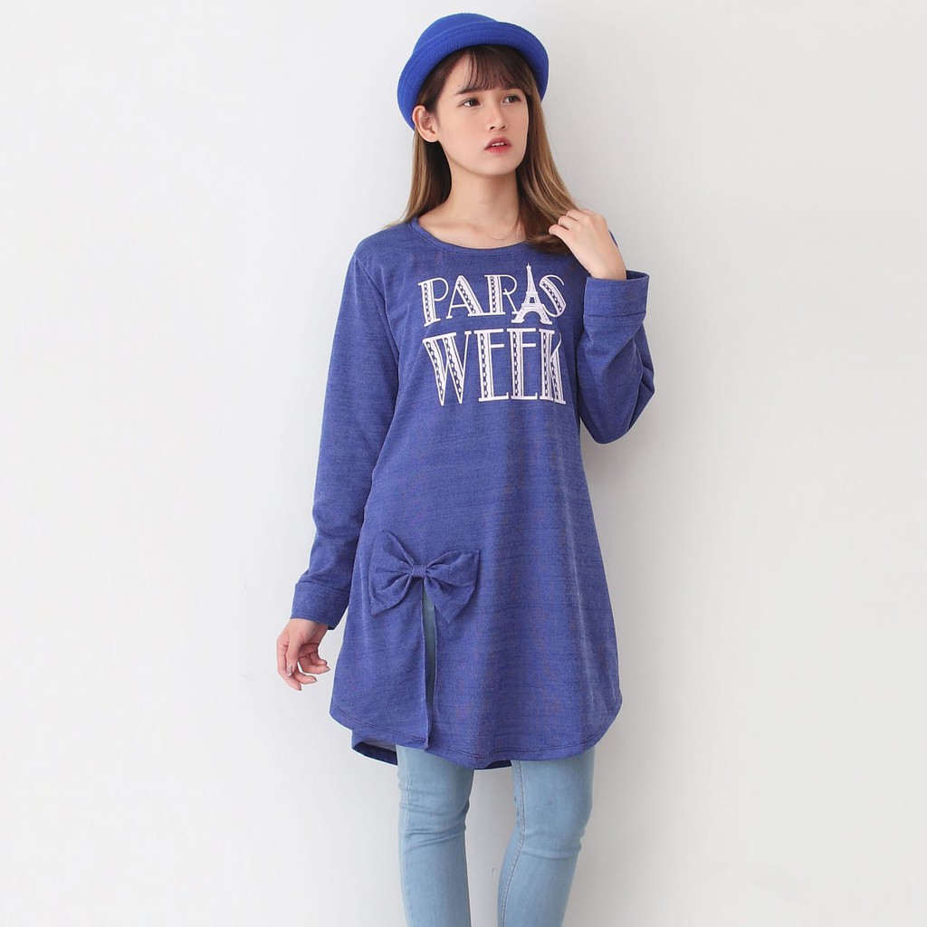 Myco Atasan Babytery Denim | Tunik Gambar Paris