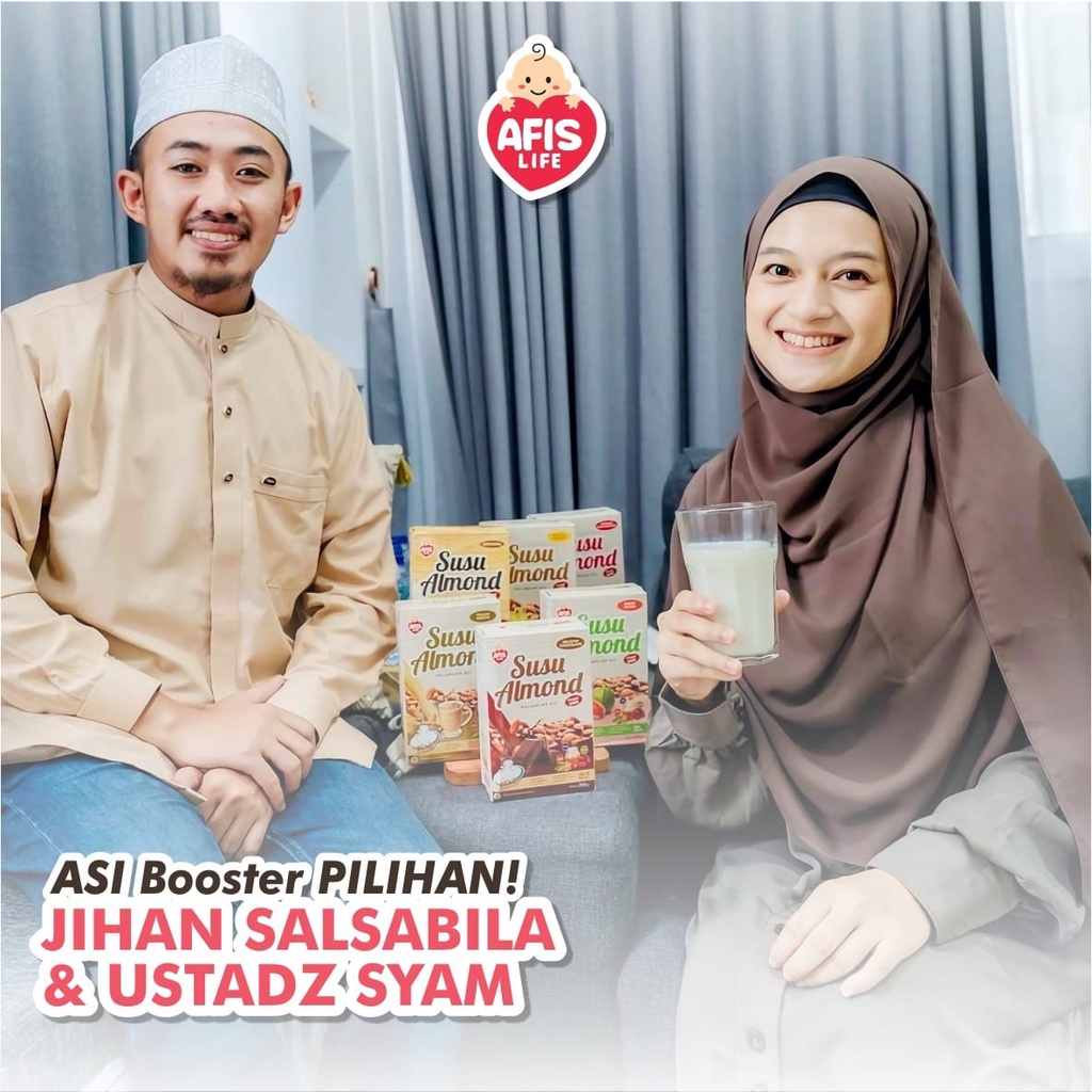 Afis Susu Almond 200gr ASI booster pelancar asi nutrisi ibu menyusui Makassar