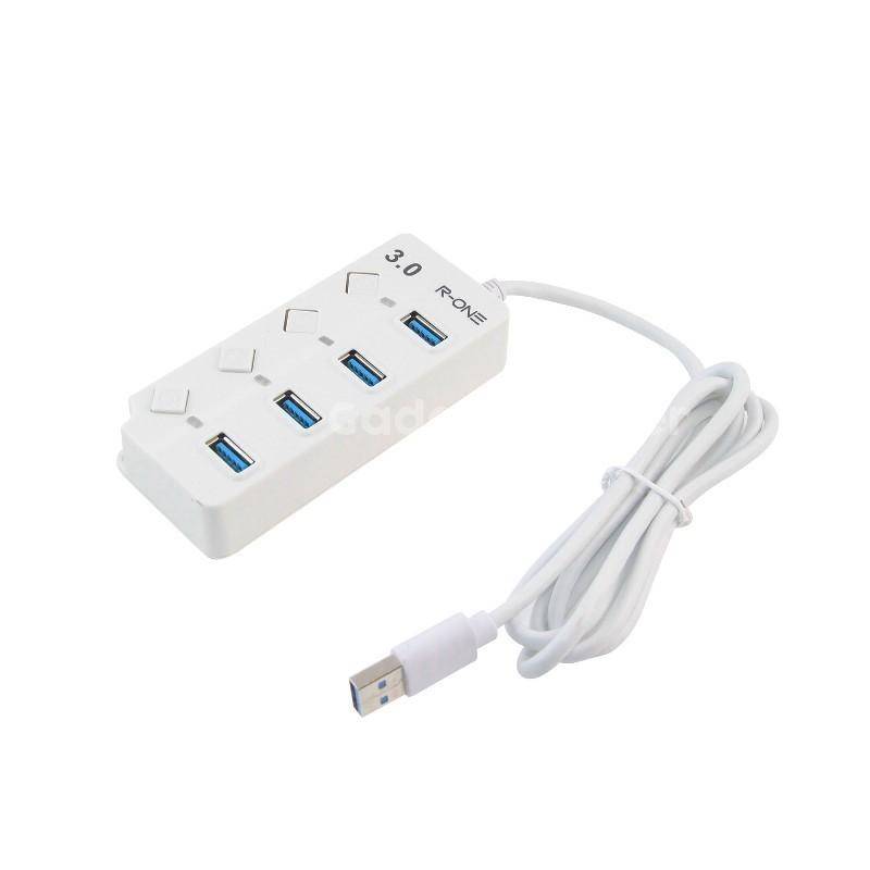 R-ONE USB Hub 3.0 4 Port with Switch and LED RUH001- USB HUB 3.0