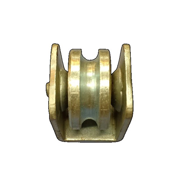 Roda Pagar Pintu Gerbang Bubutan Galvanis 40 mm / 1,5 Inch Siku / Behel