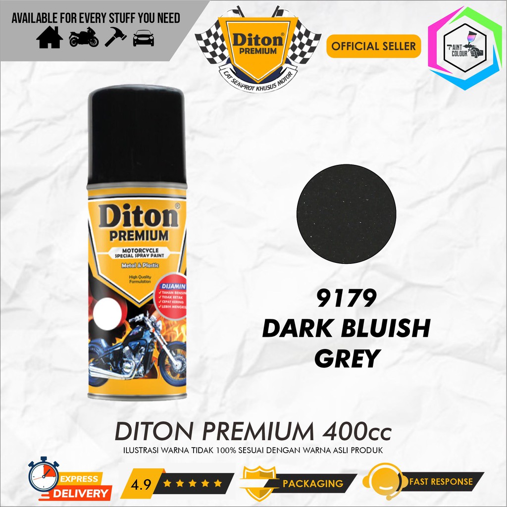 Diton PREMIUM 9179* Dark Bluish Grey Cat Semprot Helm/Motor/Gundam