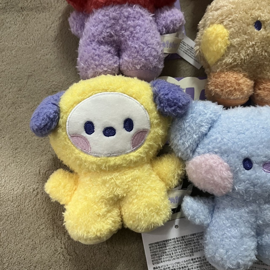 Official minini Bagcharm TATA COOKY CHIMMY KOYA SHOOKY MANG RJ Boneka Gantungan Kunci Liontin Boneka mini In Stock New Arrival