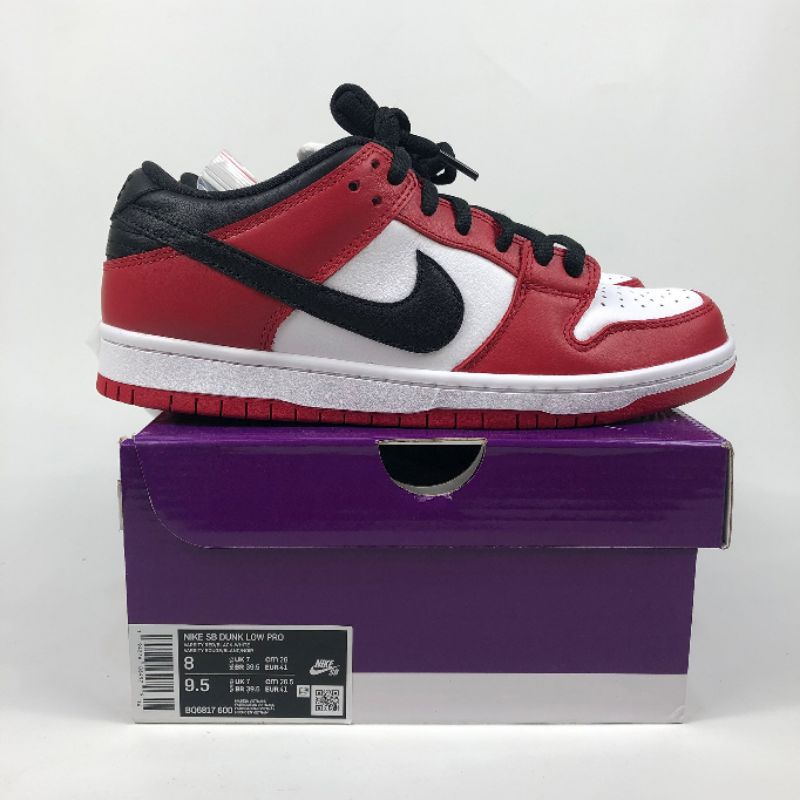 NIKE SB DUNK LOW J-PACK CHICAGO BQ6187-600