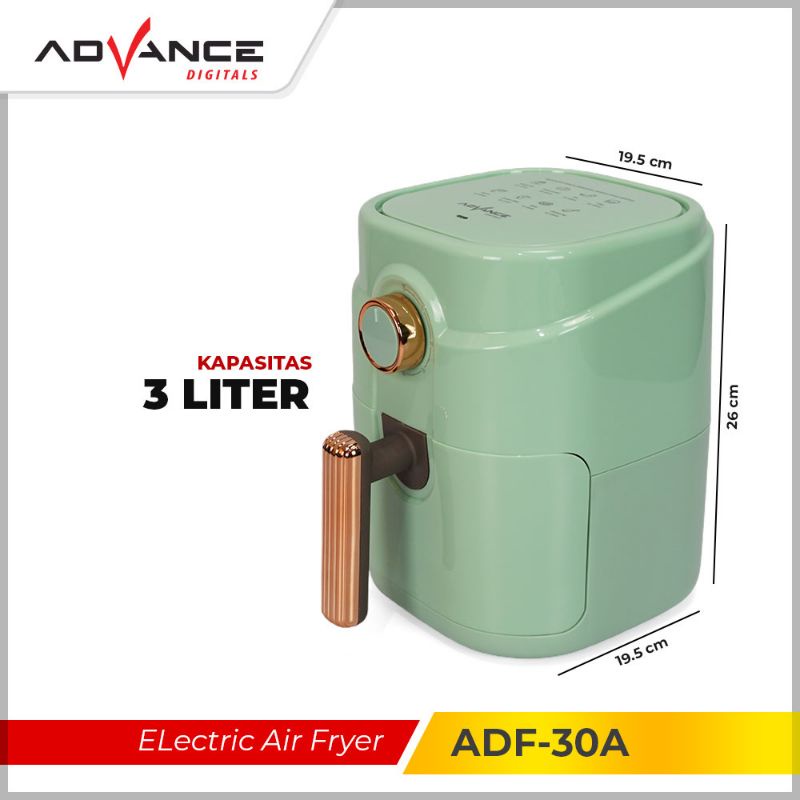 Advance Electric Air Fryer 3 Liter / Menggoreng Tanpa Minyak ADF 30A