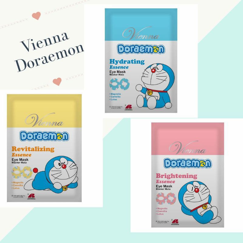 OBRAL MURAH ! CUCI GUDANG ! Vienna Doraemon EYE MASK  Brightening Essence / Hydrating / Revitalizing