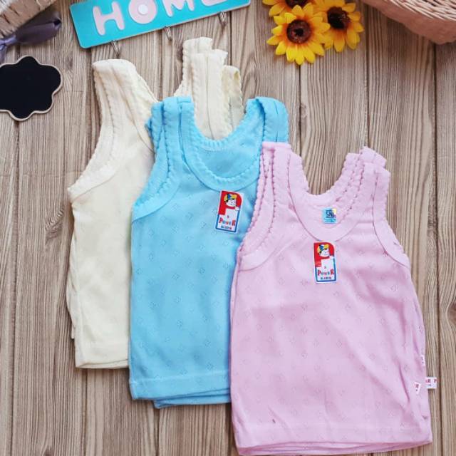 GROSIR KAOS SINGLET||POLOS.(12Pcs-3warna)