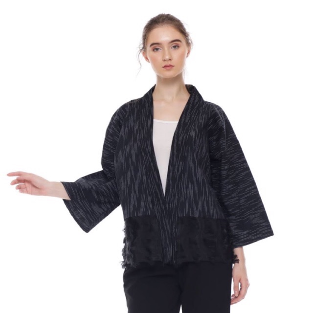 Outer tenun lurik gerimis