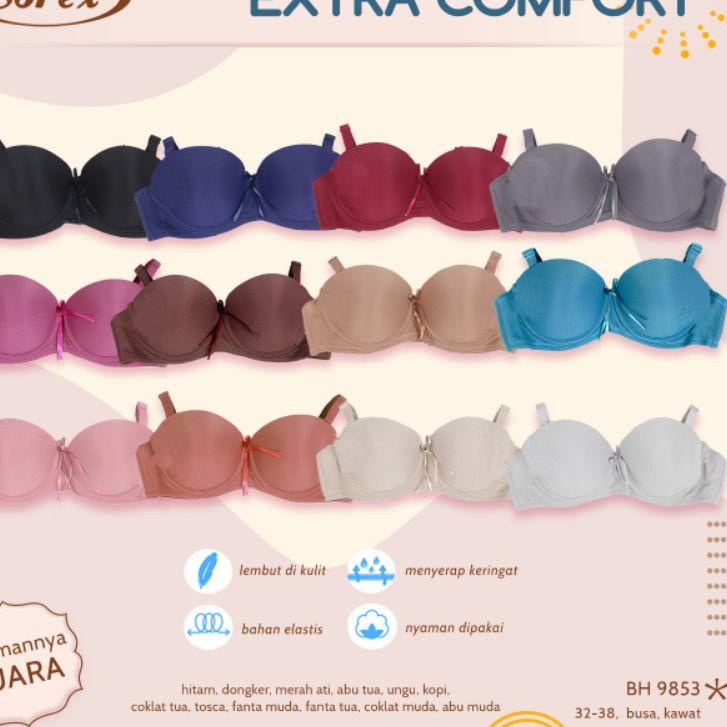 Terbaru.. BH SOREX 9853 BRA BERKAWAT CUP KECIL BUSA SEDANG ORIGINAL TERBARU
