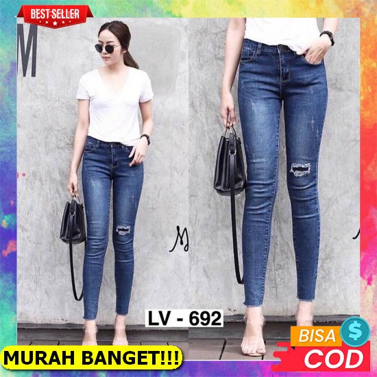 Bearyjeans Celana Jeans Wanita Highwaist Mom Jeans Celana Wanita Korean Denim - Bj002 Fwr - Basic Je
