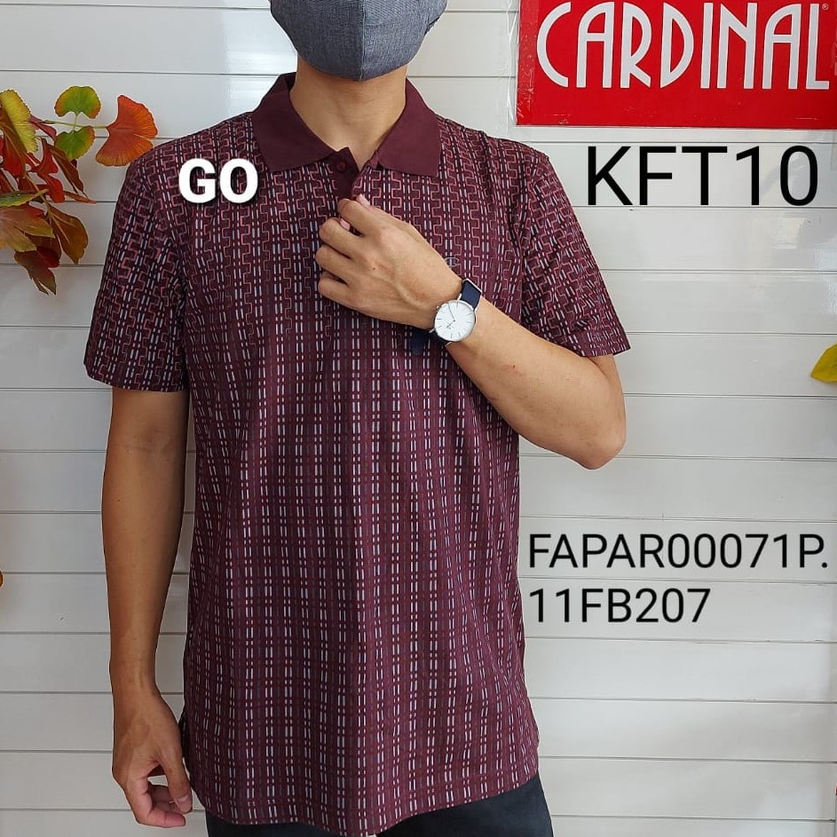 gof KFT CARDINAL FORMAL TSHIRT Pakaian Pria Atasan Kaos Polo T-shirt Casual Original Lengan Pendek