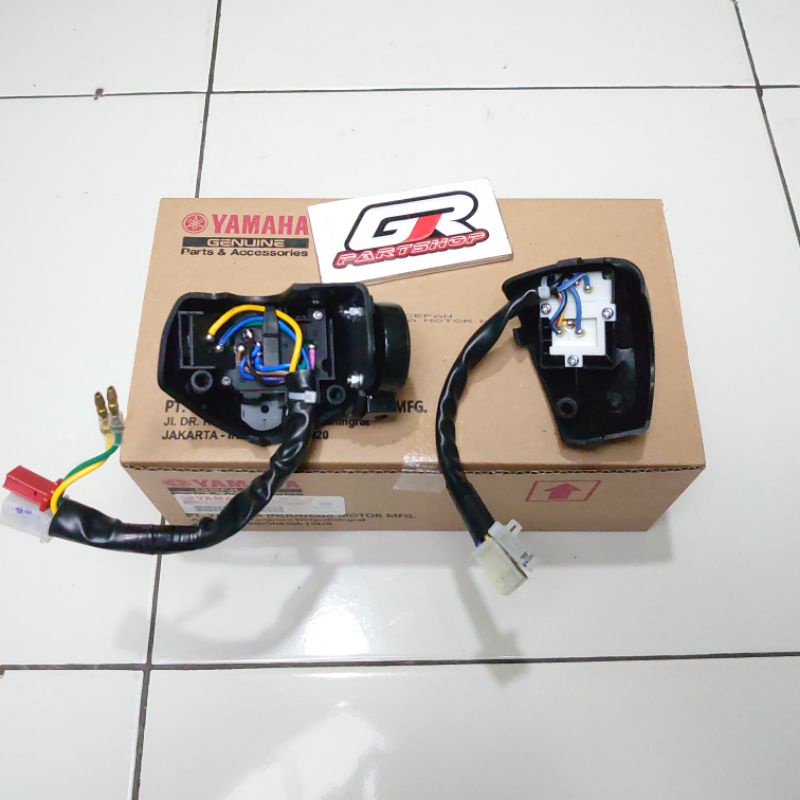 saklar assy set kiri kanan mio sporty smile soul jupiter mx z new ori tanpa kemasan losepack losspack holder switch sakelar