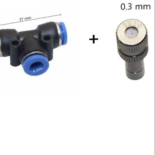 Nozzle KABUT 0.3 mm stainless plus tee