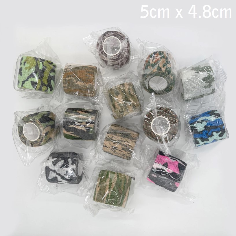 YGRETTE - Camouflage Camo Retractable Tape Hunting Survival Kit / Lakban Ajaib Pelindung Frame