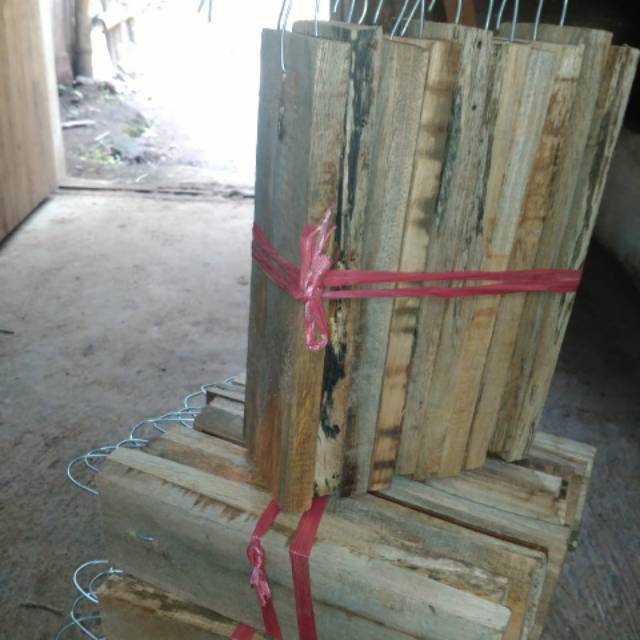 papan kayu media tempel anggrek