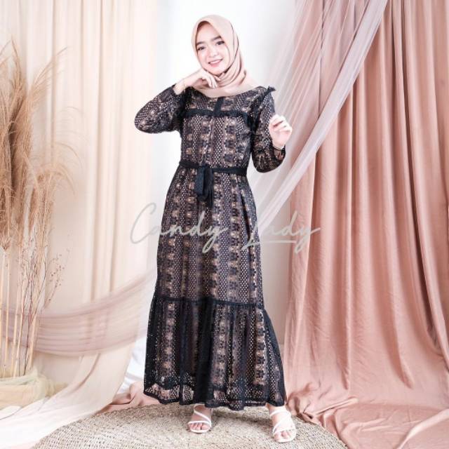 brocade long dress