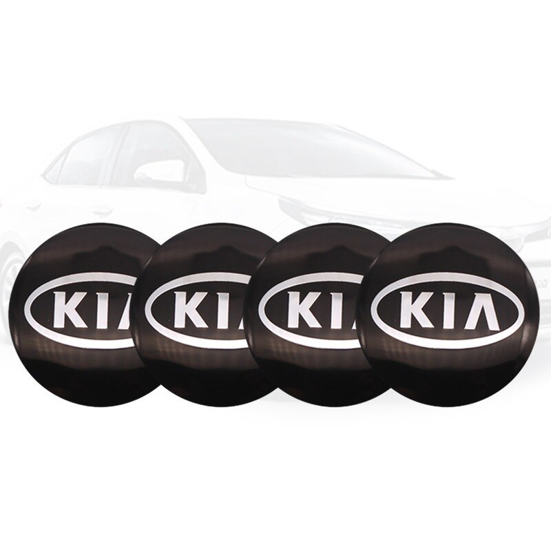 4 Pcs Sticker Emblem Dekorasi Velg Mobil Ukuran 56mm Untuk Kia
