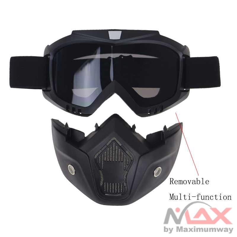 Motor sepada cross country anti batu kerikil debu Retro Windproof Kacamata Goggles Mask