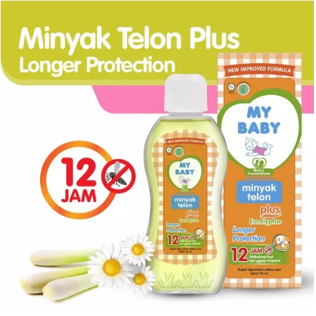 My Baby Minyak Telon Plus 12 Jam - Ecalyptus Longer Protection