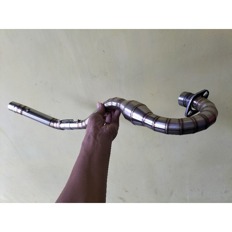 leher knalpot CRF full las cacing Inlet 38