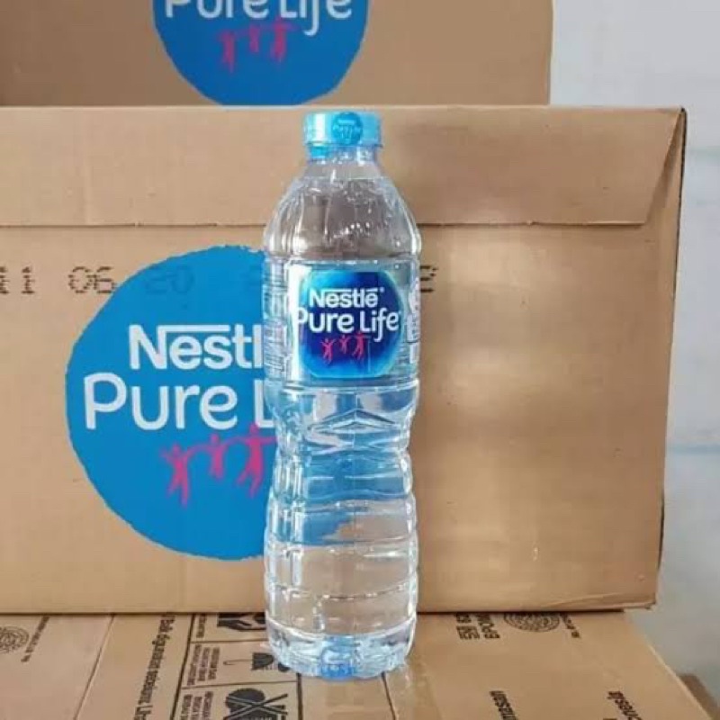 Air Minum Mineral Kemasan Nestle Pure Life Botol 600 ml isi 24 pcs 1 dus