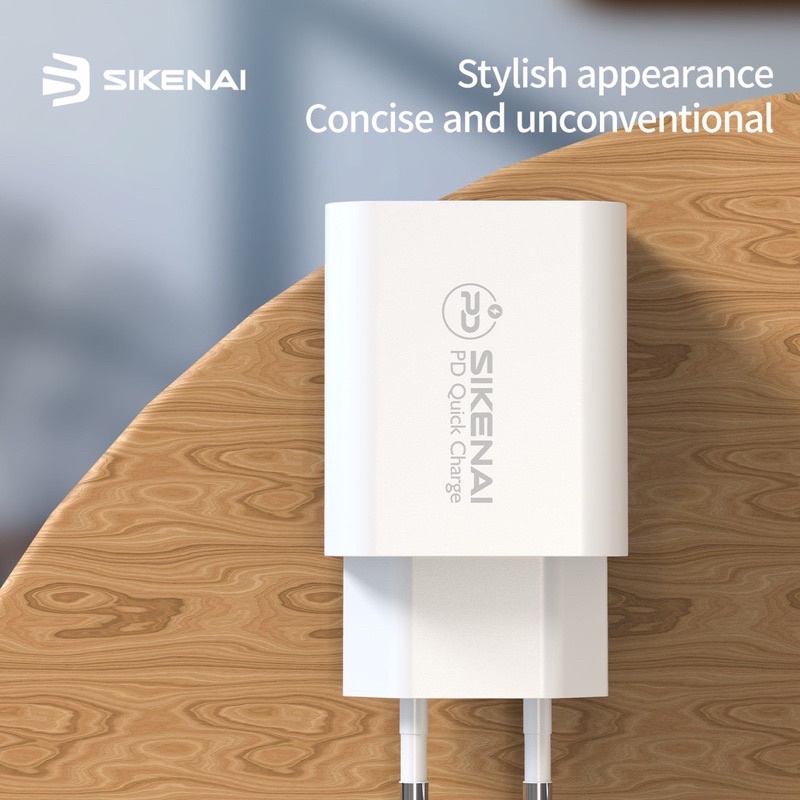 SIKENAI PD Charger X5-EU Adapter PD Charger 20W