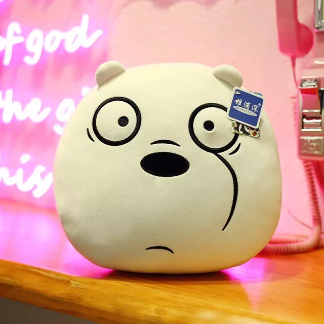 Bantal Boneka We Bare Bears Panda Beruang Bear / Bantal Kepala WBB