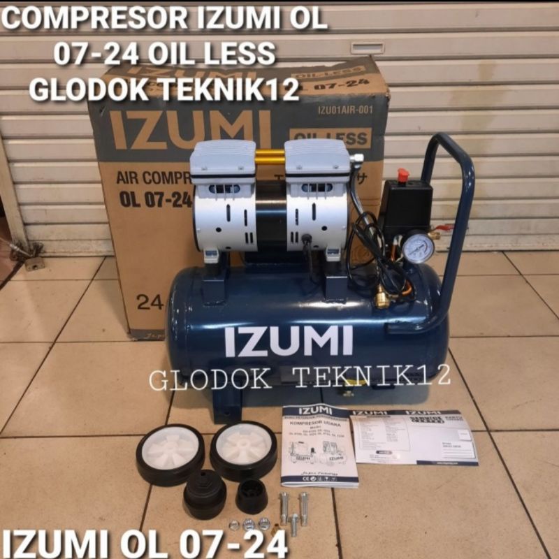 COMPRESOR ANGIN IZUMI OL0724 / KOMPESOR IZUMI OL 07- 24 / COMPRESOR OILLESS IZUMI OL0724