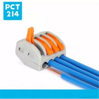 Wago 4pin Connector Konektor Kabel Listrik Terminal Block PCT-214