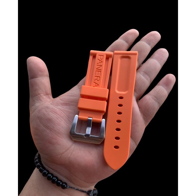 Strap Tali Jam Tangan Rubber panerai Orange