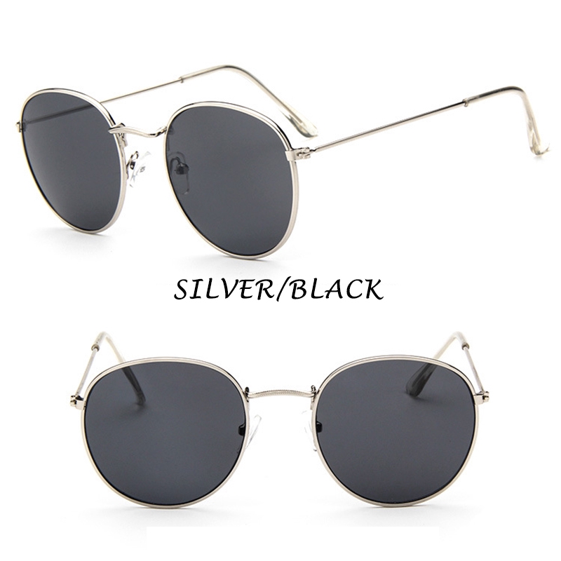 (YUZHU) Bayar di Tempat Korean Ulzzang Retro Bulat Wanita Kacamata Hitam Sunglasses Women