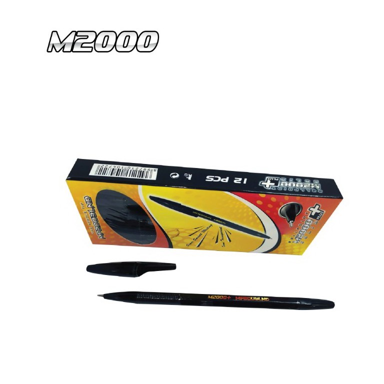 

M2000 MP2003LND Pen / Pulpen 0.9mm Hitam 1 BOX / 12 Pcs