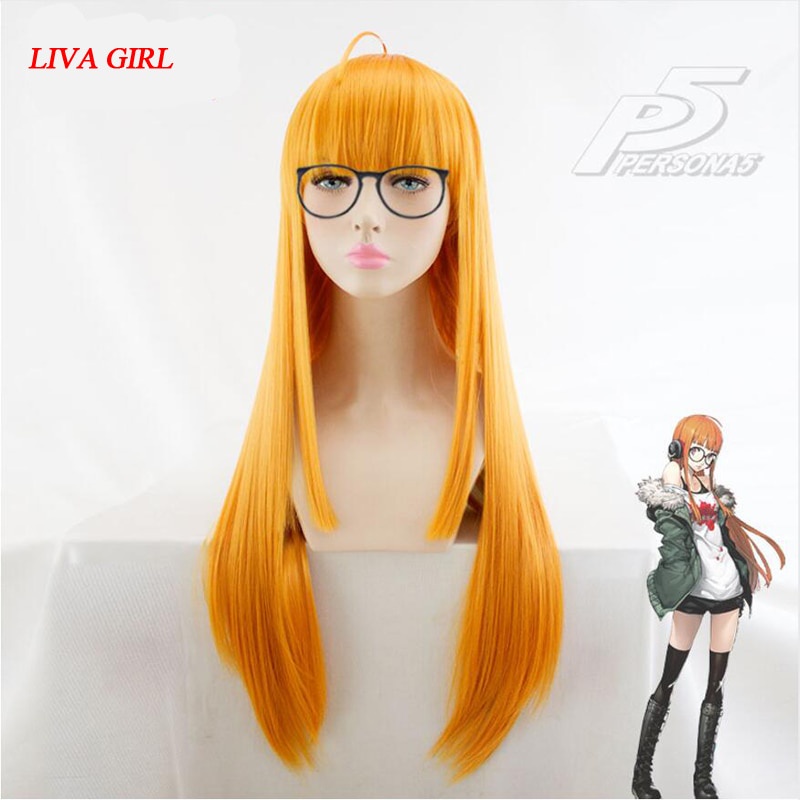 PREORDER LIVA GIRL NEW High quality Futaba Sakura Cosplay Wig persona5 Costume Play Wigs Halloween C