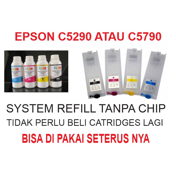 EPSON WF C5890 C5790 C5290 CATRIDGES DAN TINTA