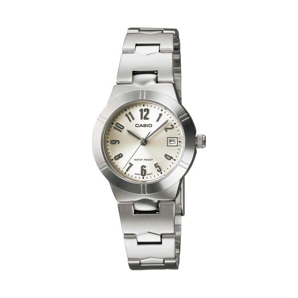JAM TANGAN WANITA CASIO LTP-1241D-7A ORIGINAL - LTP1241D SILVER PUTIH