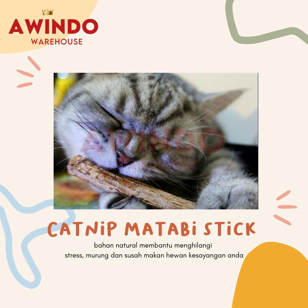 CATNIP STICK MATABI - Catnip Snack Makanan Kucing Kitten Cat Nip Stick