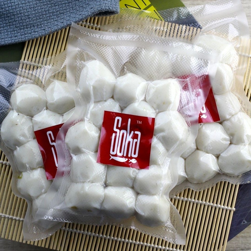 

Soka Fishball - Bakso Ikan Handmade, 100% Daging Ikan, Isi 15pcs
