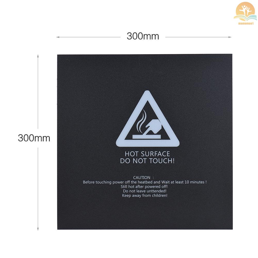 1pc 300 * 300mm Adhesive Heat Bed Tape Sticker Build Surface Cover Square Sheet Black 3D Printer Parts