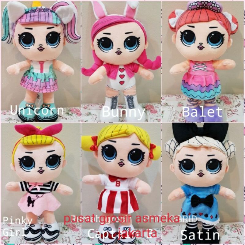 Boneka LOL Unicorn,Banny, balet, Capten B,Pinky,Satin,