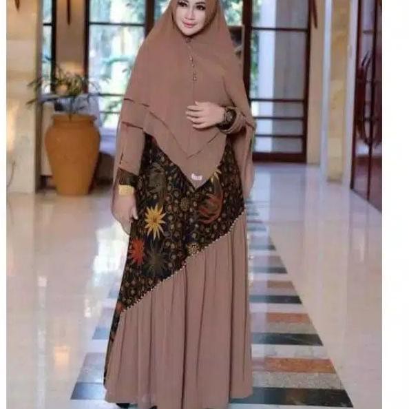 Harga Model Gamis Batik Kombinasi Terbaik Maret 2021 Shopee Indonesia