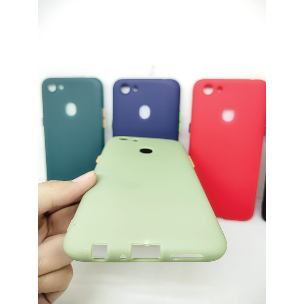 SMPC TPU Candy Oppo F5 F5 Plus 6.0 inch SoftCase Macaron Protection Camera Tombol Warna