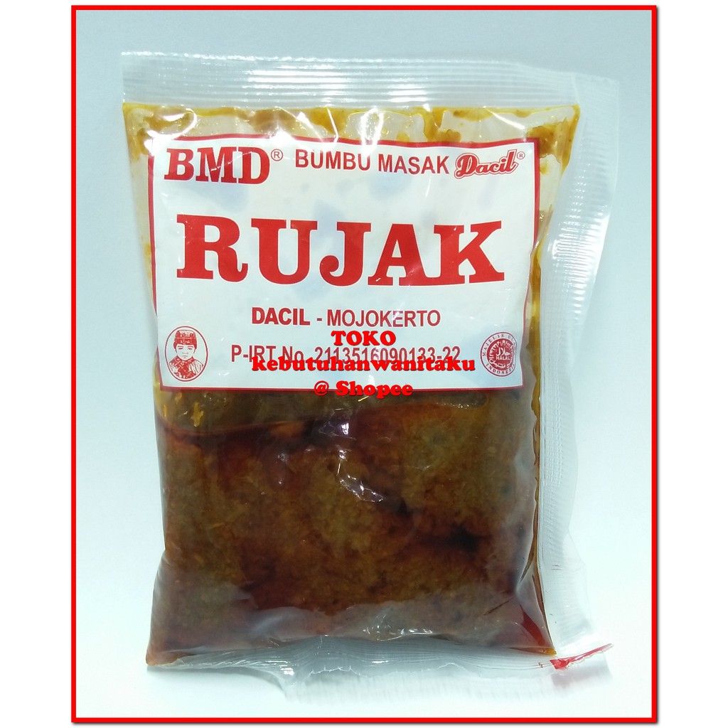 

Bumbu Masak Dacil BUMBU RUJAK Bumbu dapur jadi instan cepat saji mahmudah