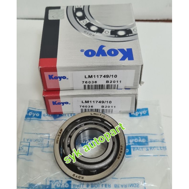 bearing LM11749/10 koyo bearing roda depan luar kijang 4k/panther