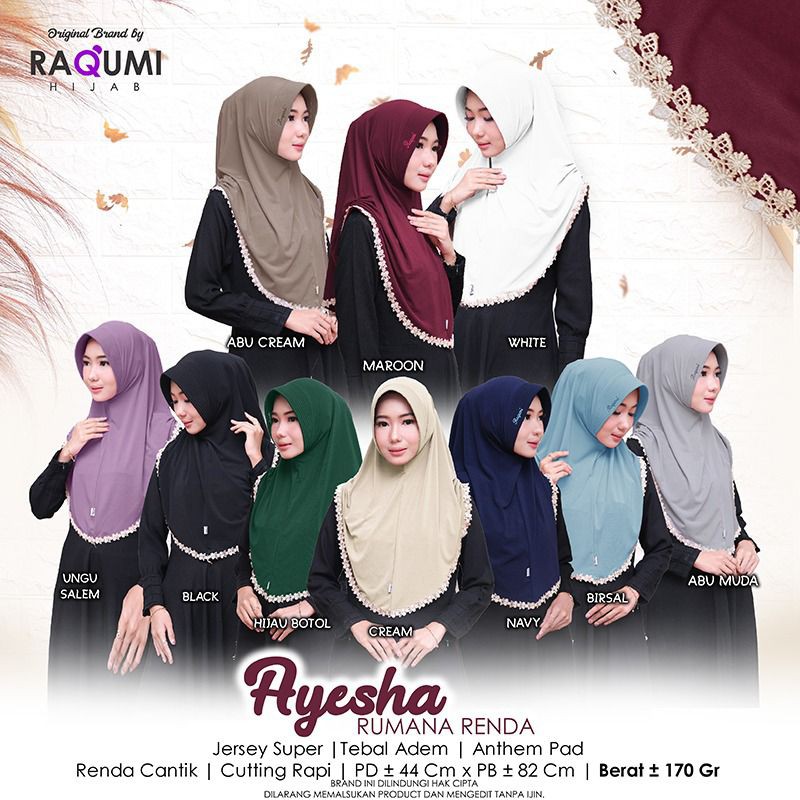 AYESHA BY RAQUMI HIJAB SOLO