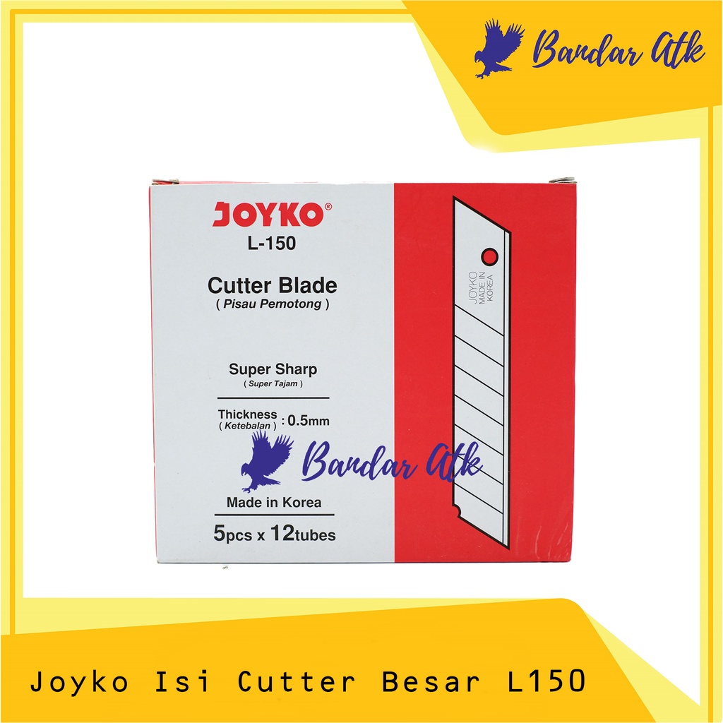 

Isi Refill Cutter Blade Joyko L150 [1 TUBE]