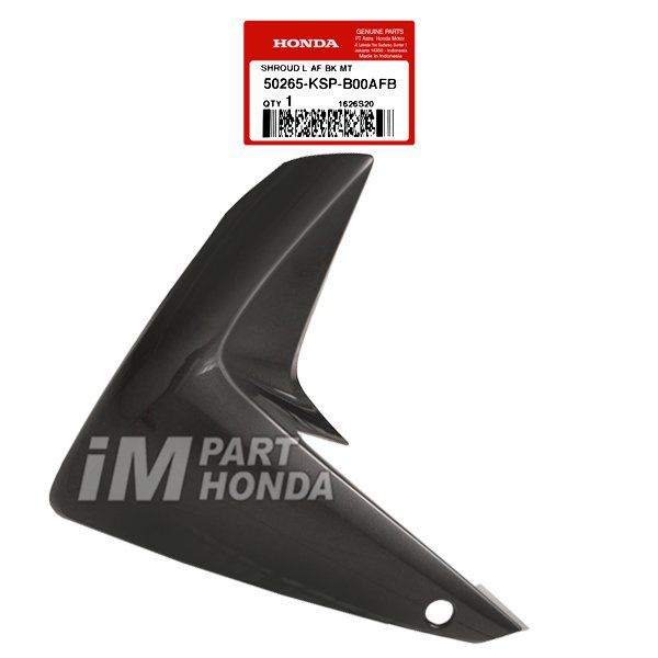 Shroud L Sayap Tangki Kiri Megapro Monoshock Karbu Hitam Abu Abu 50265-KSP-B00AFB