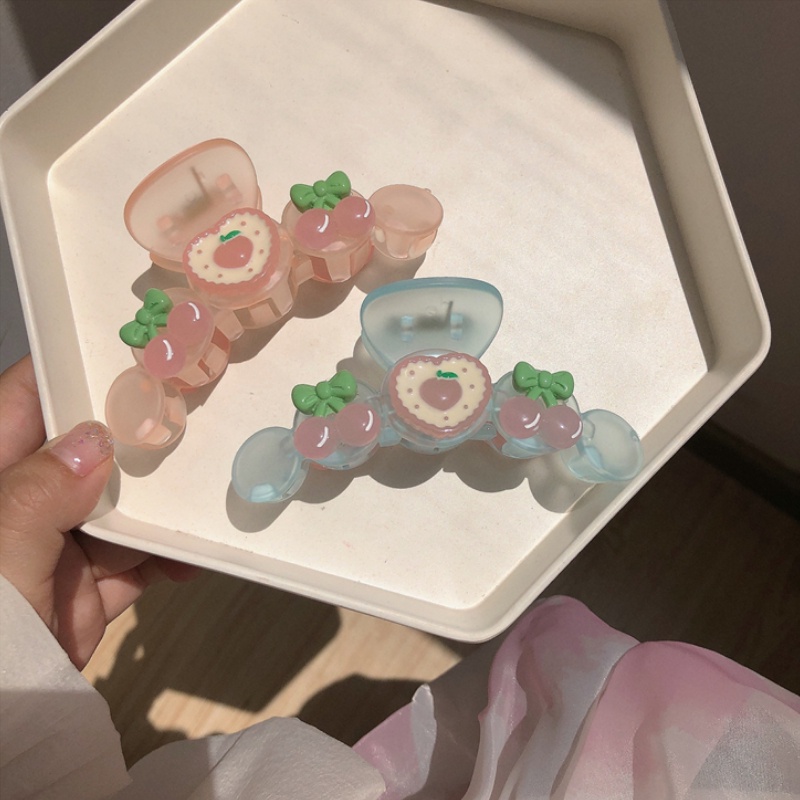 2022 Jepit Rambut Bentuk Buah Cherrypeach Gaya Korea Untuk Wanita