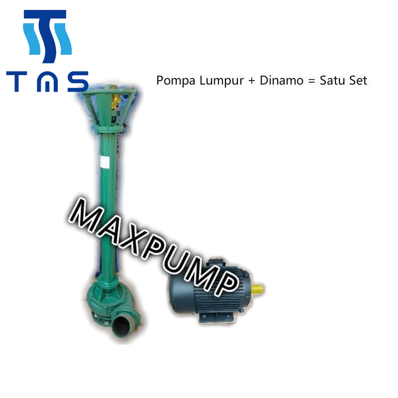 MAXPUMP NL50-8 Pompa Lumpur 2inch satu set dengan Dinamo 2hp Pompa Celup 1.5kw Submersible Pompa Pasir Vertikal